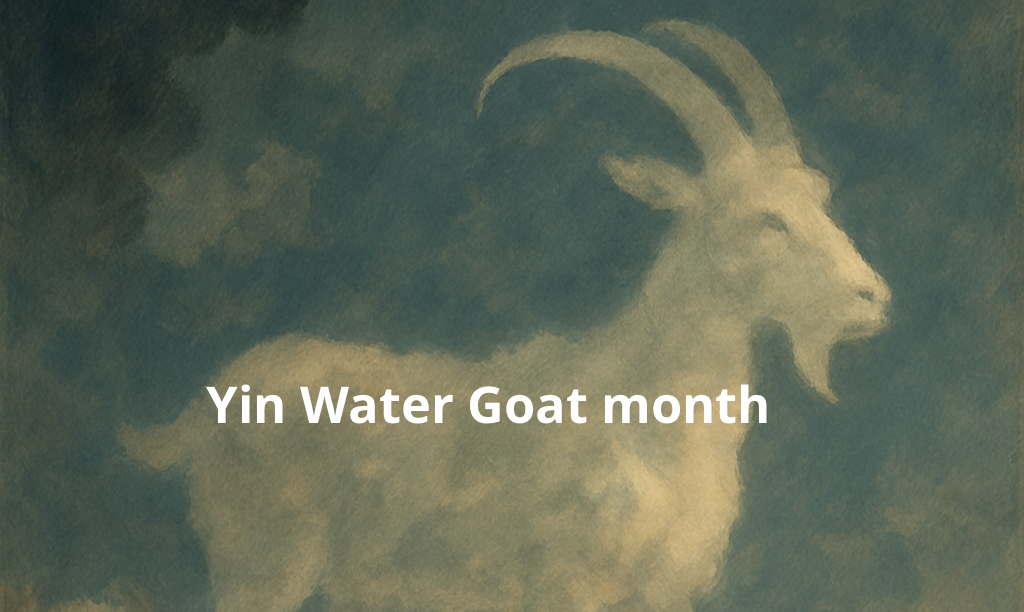Yin Water Goat month forecast 6th July - 7th August, 2025